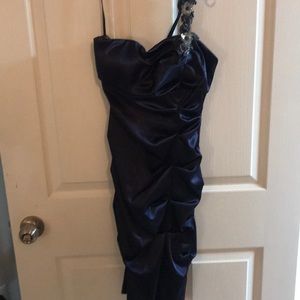 Elegant midnight blue dress
